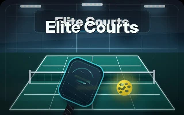 Pickleball Setup at Elite Courts